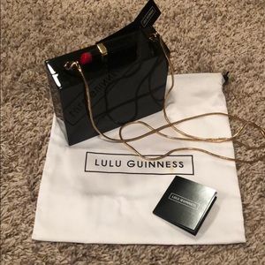 Lulu Guinness Chloe lipstick box clutch